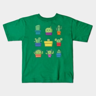 Cute Cactus Family Kids T-Shirt